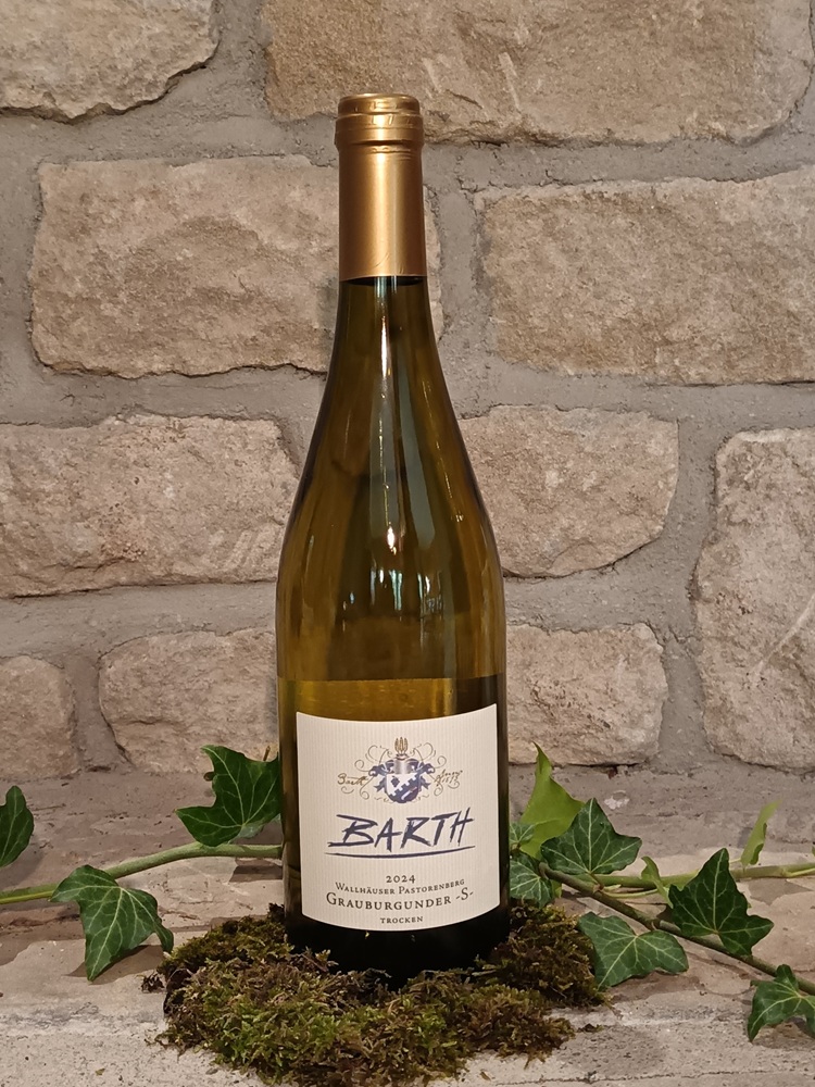 Produktbild von: <br>Artikel-Nr.: 118<br>2024er  Wallhäuser Pastorenberg Grauburgunder -S- Qualitätswein  trocken 0,75l<br>